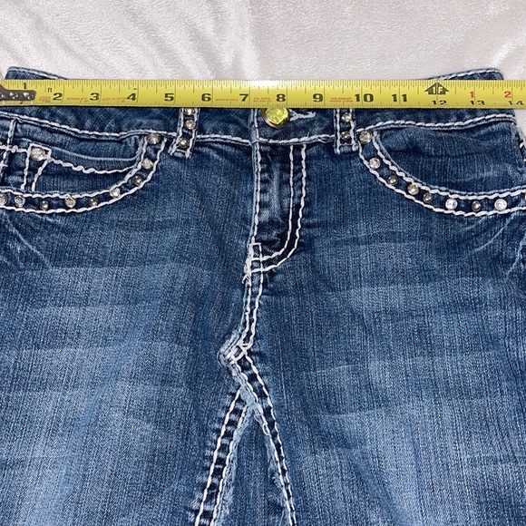 Miss Chic USA Women’s Stretch Denim w/ Big Stitch and Appliqués Size 5 - Picture 9 of 12